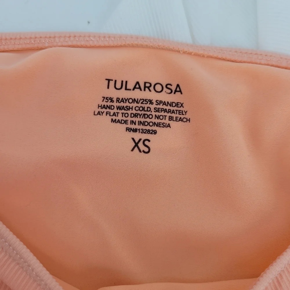 TULAROSA julieta high waist peach bikini bottoms xsmall - Picture 6 of 8
